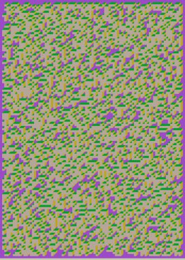 Edward Zajec 'in 1971' deki Il Cubo 'sunun uygulanması. Esasen 8 taştan oluşan bir Truchet fayans seti ve yerleştirme sanatı illüstrasyonu için kurallar