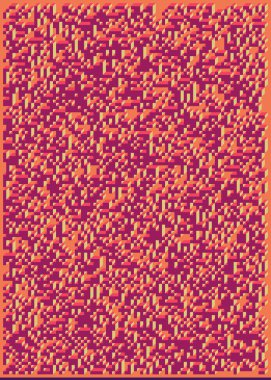 Edward Zajecs 2. Cubo 'nun 1971' deki uygulaması. Esasen 8 taştan oluşan bir Truchet fayans seti ve yerleştirme sanatı illüstrasyonu için kurallar  