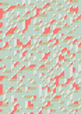 Edward Zajecs 2. Cubo 'nun 1971' deki uygulaması. Esasen 8 taştan oluşan bir Truchet fayans seti ve yerleştirme sanatı illüstrasyonu için kurallar  