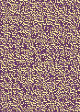 Soyut geometrik arkaplan. Edward Zajecs 2. Cubo 'nun 1971' deki uygulaması. Esasen 8 taştan oluşan bir Truchet fayans seti ve yerleştirme sanatı illüstrasyonu için kurallar 