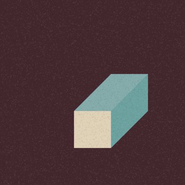 Soyut geometrik arkaplan. Edward Zajecs 2. Cubo 'nun 1971' deki uygulaması. Esasen 8 taştan oluşan bir Truchet fayans seti ve yerleştirme sanatı illüstrasyonu için kurallar 