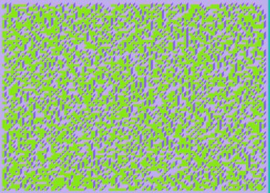 Edward Zajecs 2. Cubo 'nun 1971' deki uygulaması. Esasen 8 taştan oluşan bir Truchet fayans seti ve yerleştirme sanatı illüstrasyonu için kurallar  