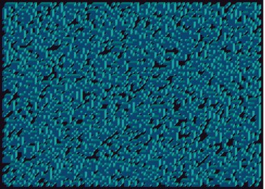 Edward Zajecs 2. Cubo 'nun 1971' deki uygulaması. Esasen 8 taştan oluşan bir Truchet fayans seti ve yerleştirme sanatı illüstrasyonu için kurallar 