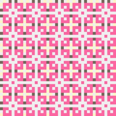 Soyut çapraz desenli üretken hesaplama sanatı çizimi