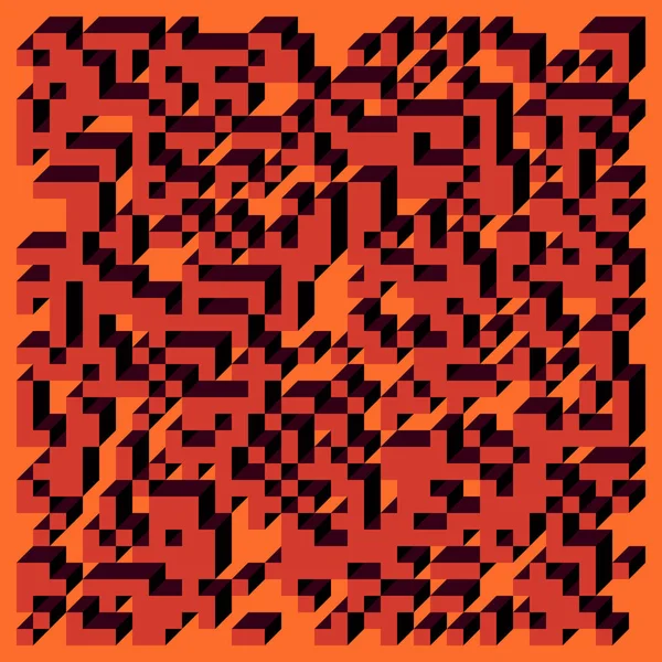 Soyut geometrik arkaplan. Edward Zajecs 2. Cubo 'nun 1971' deki uygulaması. Esasen 8 taştan oluşan bir Truchet fayans seti ve yerleştirme sanatı illüstrasyonu için kurallar 