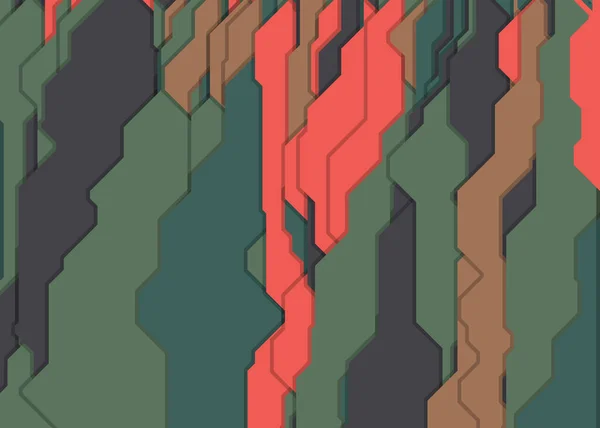 Vertikale Linien Generative Kunst Hintergrund Kunst Illustration — Stockvektor