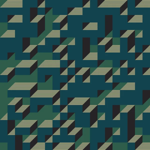 Abstract Geometric Background Implementation Edward Zajecs Cubo 1971 Essentially Truchet — стоковый вектор