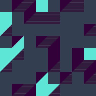 Edward Zajecs 2. Cubo 'nun 1971' deki uygulaması. Esasen 8 taştan oluşan bir Truchet fayans seti ve yerleştirme sanatı illüstrasyonu için kurallar  