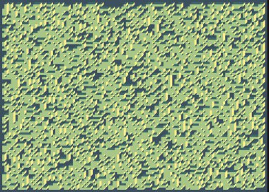 Edward Zajecs 2. Cubo 'nun 1971' deki uygulaması. Esasen 8 taştan oluşan bir Truchet fayans seti ve yerleştirme sanatı illüstrasyonu için kurallar 