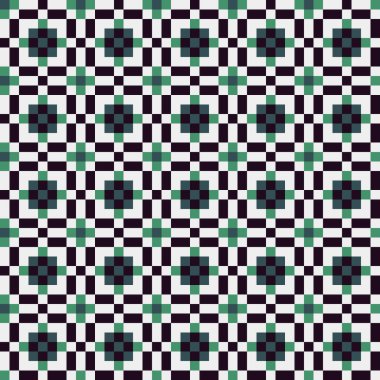 Soyut çapraz desenli üretken hesaplama sanatı çizimi