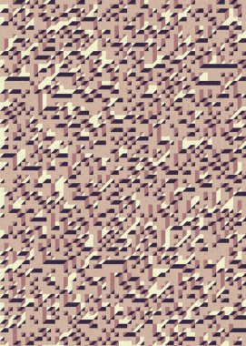 Edward Zajecs 2. Cubo 'nun 1971' deki uygulaması. Esasen 8 taştan oluşan bir Truchet fayans seti ve yerleştirme sanatı illüstrasyonu için kurallar  