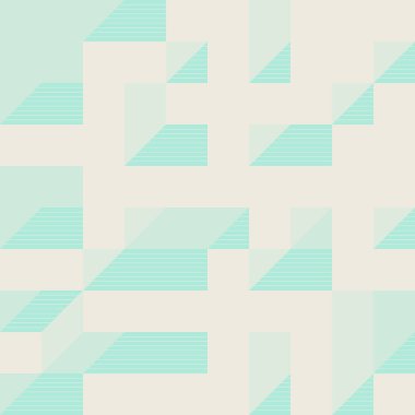 Soyut geometrik arkaplan. Edward Zajecs 2. Cubo 'nun 1971' deki uygulaması. Esasen 8 taştan oluşan bir Truchet fayans seti ve yerleştirme sanatı illüstrasyonu için kurallar 