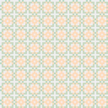 Soyut çapraz desenli üretken hesaplama sanatı çizimi