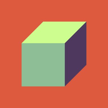 Soyut geometrik arkaplan. Edward Zajecs 2. Cubo 'nun 1971' deki uygulaması. Esasen 8 taştan oluşan bir Truchet fayans seti ve yerleştirme sanatı illüstrasyonu için kurallar 