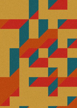 Edward Zajecs 2. Cubo 'nun 1971' deki uygulaması. Esasen 8 taştan oluşan bir Truchet fayans seti ve yerleştirme sanatı illüstrasyonu için kurallar  