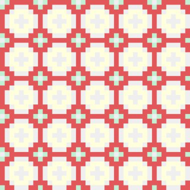 Soyut çapraz desenli üretken hesaplama sanatı çizimi