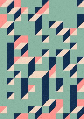 Edward Zajecs 2. Cubo 'nun 1971' deki uygulaması. Esasen 8 taştan oluşan bir Truchet fayans seti ve yerleştirme sanatı illüstrasyonu için kurallar  