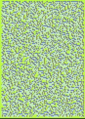 Edward Zajecs 2. Cubo 'nun 1971' deki uygulaması. Esasen 8 taştan oluşan bir Truchet fayans seti ve yerleştirme sanatı illüstrasyonu için kurallar  