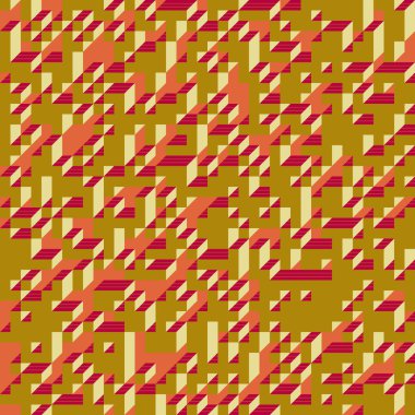 Edward Zajecs 2. Cubo 'nun 1971' deki uygulaması. Esasen 8 taştan oluşan bir Truchet fayans seti ve yerleştirme sanatı illüstrasyonu için kurallar  