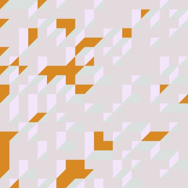 Soyut geometrik arkaplan. Edward Zajecs 2. Cubo 'nun 1971' deki uygulaması. Esasen 8 taştan oluşan bir Truchet fayans seti ve yerleştirme sanatı illüstrasyonu için kurallar 