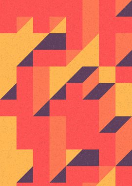 Soyut geometrik arkaplan. Edward Zajecs 2. Cubo 'nun 1971' deki uygulaması. Esasen 8 taştan oluşan bir Truchet fayans seti ve yerleştirme sanatı illüstrasyonu için kurallar 