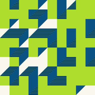 Edward Zajecs 2. Cubo 'nun 1971' deki uygulaması. Esasen 8 taştan oluşan bir Truchet fayans seti ve yerleştirme sanatı illüstrasyonu için kurallar  