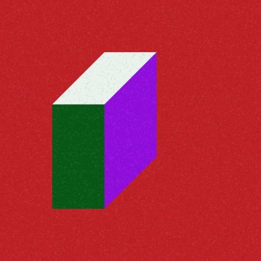 Soyut geometrik arkaplan. Edward Zajecs 2. Cubo 'nun 1971' deki uygulaması. Esasen 8 taştan oluşan bir Truchet fayans seti ve yerleştirme sanatı illüstrasyonu için kurallar 