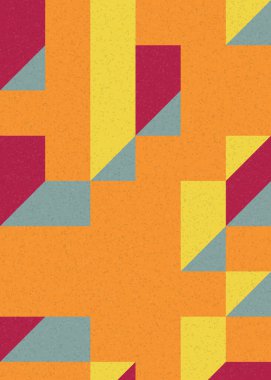 Soyut geometrik arkaplan. Edward Zajecs 2. Cubo 'nun 1971' deki uygulaması. Esasen 8 taştan oluşan bir Truchet fayans seti ve yerleştirme sanatı illüstrasyonu için kurallar 