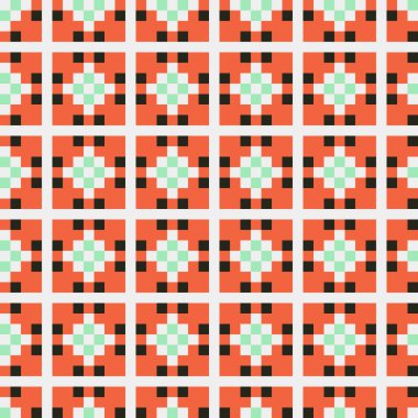 Soyut çapraz desenli üretken hesaplama sanatı çizimi