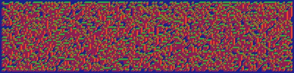 Soyut geometrik arkaplan. Edward Zajecs 2. Cubo 'nun 1971' deki uygulaması. Esasen 8 taştan oluşan bir Truchet fayans seti ve yerleştirme sanatı illüstrasyonu için kurallar 