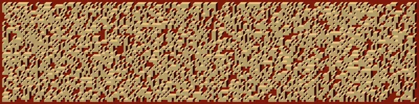 Soyut geometrik arkaplan. Edward Zajecs 2. Cubo 'nun 1971' deki uygulaması. Esasen 8 taştan oluşan bir Truchet fayans seti ve yerleştirme sanatı illüstrasyonu için kurallar 