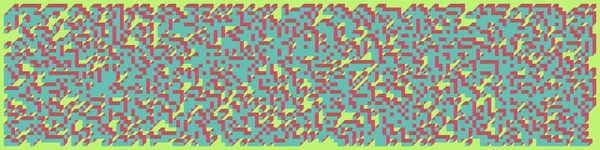 Soyut geometrik arkaplan. Edward Zajecs 2. Cubo 'nun 1971' deki uygulaması. Esasen 8 taştan oluşan bir Truchet fayans seti ve yerleştirme sanatı illüstrasyonu için kurallar 