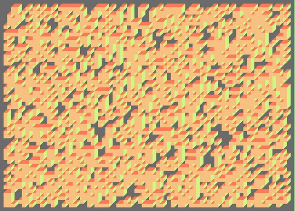 Edward Zajec 'in 1971' deki Il Cubo 'sunun uygulanması. Esasen 8 taştan oluşan bir Truchet fayans seti ve yerleştirme sanatı illüstrasyonu için kurallar