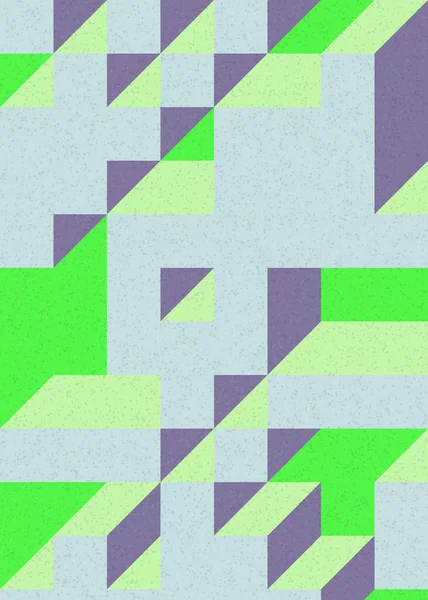 Soyut geometrik arkaplan. Edward Zajecs 2. Cubo 'nun 1971' deki uygulaması. Esasen 8 taştan oluşan bir Truchet fayans seti ve yerleştirme sanatı illüstrasyonu için kurallar 