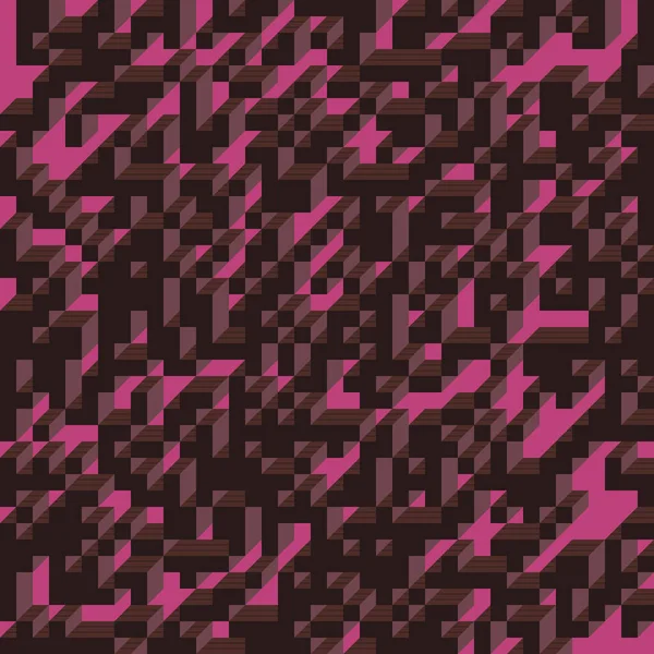 Soyut geometrik arkaplan. Edward Zajecs 2. Cubo 'nun 1971' deki uygulaması. Esasen 8 taştan oluşan bir Truchet fayans seti ve yerleştirme sanatı illüstrasyonu için kurallar 