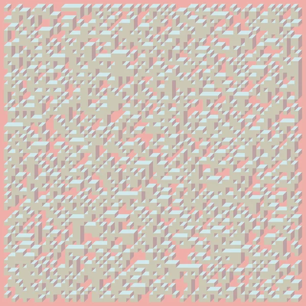 Soyut geometrik arkaplan. Edward Zajecs 2. Cubo 'nun 1971' deki uygulaması. Esasen 8 taştan oluşan bir Truchet fayans seti ve yerleştirme sanatı illüstrasyonu için kurallar 