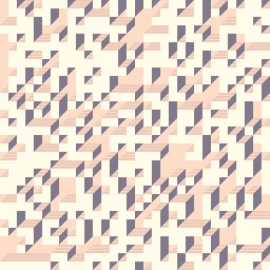 Edward Zajec 'in 1971' deki Il Cubo 'sunun uygulanması. Esasen 8 taştan oluşan bir Truchet fayans seti ve yerleştirme sanatı illüstrasyonu için kurallar