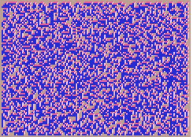 Edward Zajecs 2. Cubo 'nun 1971' deki uygulaması. Esasen 8 taştan oluşan bir Truchet fayans seti ve yerleştirme sanatı illüstrasyonu için kurallar 