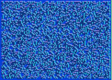 Edward Zajecs 2. Cubo 'nun 1971' deki uygulaması. Esasen 8 taştan oluşan bir Truchet fayans seti ve yerleştirme sanatı illüstrasyonu için kurallar 