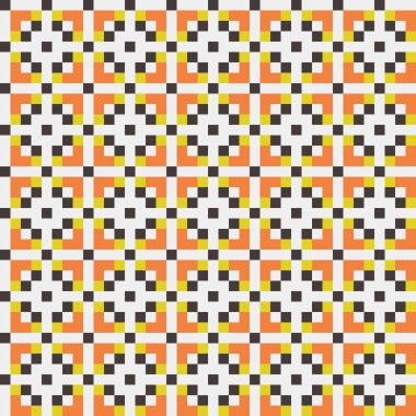 Soyut çapraz desenli üretken hesaplama sanatı çizimi