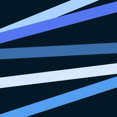 Mercan mavisi renkler çizgiler arası üretici sanat tarzı renkli illüstrasyon