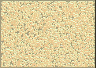 Edward Zajecs 2. Cubo 'nun 1971' deki uygulaması. Esasen 8 taştan oluşan bir Truchet fayans seti ve yerleştirme sanatı illüstrasyonu için kurallar  