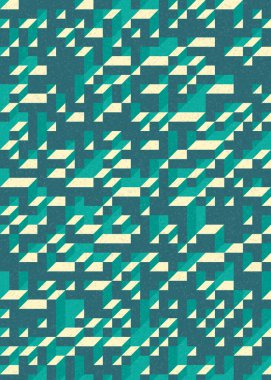 Edward Zajecs 2. Cubo 'nun 1971' deki uygulaması. Esasen 8 taştan oluşan bir Truchet fayans seti ve yerleştirme sanatı illüstrasyonu için kurallar  