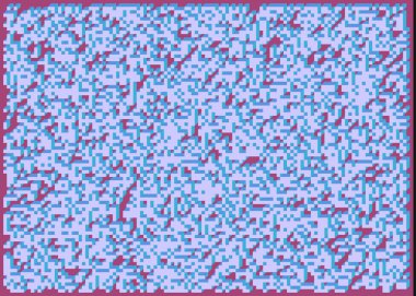 Edward Zajec 'in 1971' deki Il Cubo 'sunun uygulanması. Esasen 8 taştan oluşan bir Truchet fayans seti ve yerleştirme sanatı illüstrasyonu için kurallar