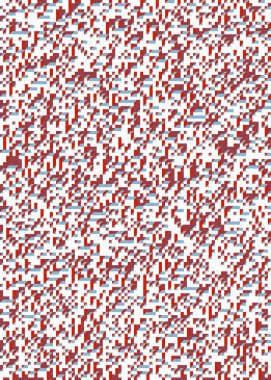 Soyut geometrik arkaplan. Edward Zajecs 2. Cubo 'nun 1971' deki uygulaması. Esasen 8 taştan oluşan bir Truchet fayans seti ve yerleştirme sanatı illüstrasyonu için kurallar 