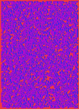 Edward Zajecs 2. Cubo 'nun 1971' deki uygulaması. Esasen 8 taştan oluşan bir Truchet fayans seti ve yerleştirme sanatı illüstrasyonu için kurallar  