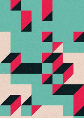 Edward Zajecs 2. Cubo 'nun 1971' deki uygulaması. Esasen 8 taştan oluşan bir Truchet fayans seti ve yerleştirme sanatı illüstrasyonu için kurallar  