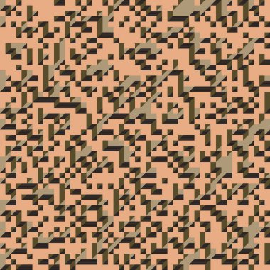 Soyut geometrik arkaplan. Edward Zajecs 2. Cubo 'nun 1971' deki uygulaması. Esasen 8 taştan oluşan bir Truchet fayans seti ve yerleştirme sanatı illüstrasyonu için kurallar 