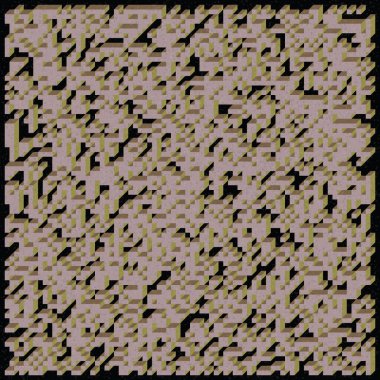 Soyut geometrik arkaplan. Edward Zajecs 2. Cubo 'nun 1971' deki uygulaması. Esasen 8 taştan oluşan bir Truchet fayans seti ve yerleştirme sanatı illüstrasyonu için kurallar 