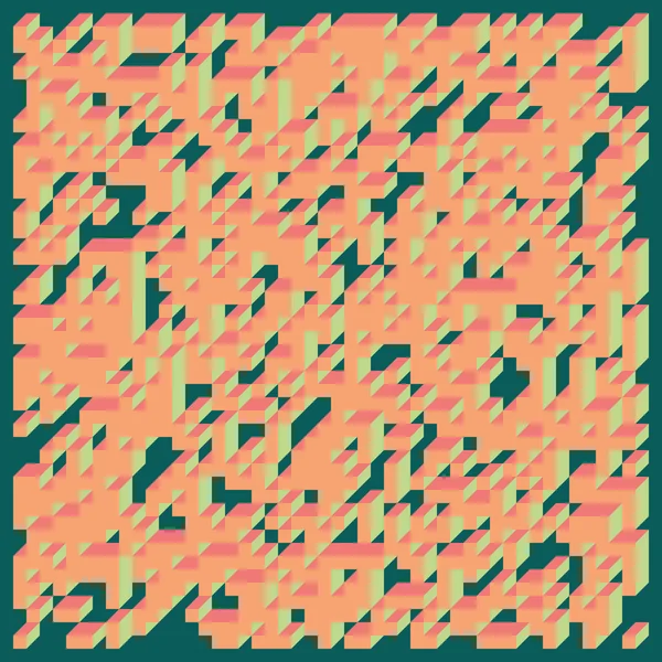 Soyut geometrik arkaplan. Edward Zajecs 2. Cubo 'nun 1971' deki uygulaması. Esasen 8 taştan oluşan bir Truchet fayans seti ve yerleştirme sanatı illüstrasyonu için kurallar 